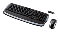 HAMA RF3000 Wireless Keyboard Mouse Set Silver+Black
