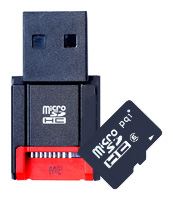 PQI microSDHC Class 6 + M722 Card Reader, отзывы