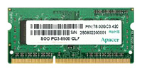 Apacer DDR3 1066 SO-DIMM 2Gb, отзывы