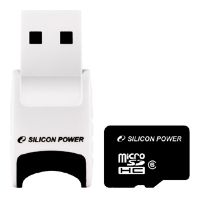 Silicon Power micro SDHC Card Class 6 + Stylish USB Reader, отзывы