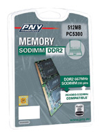 PNY Sodimm DDR2 667MHz 512MB, отзывы
