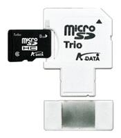 A-Data Reader Series microSDHC Trio 8Gb, отзывы