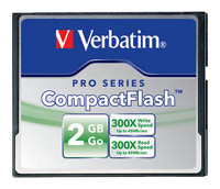 Verbatim CompactFlash PRO 300X 2GB, отзывы