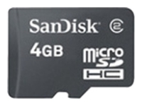 Sandisk microSDHC Card Class 2 + SD adapter, отзывы