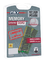 PNY Dimm DDR2 533MHz kit 2GB (2x1GB), отзывы