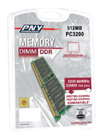 PNY Dimm DDR 400MHz 512MB, отзывы