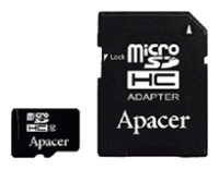 Apacer microSDHC Card Class 10 + SD adapter, отзывы