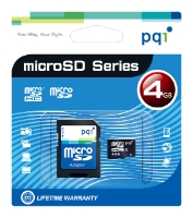 PQI microSDHC Class 4 + SD adapter, отзывы