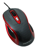 Prestigio M size Mouse PJ-MSO2 Carbon-Red USB, отзывы