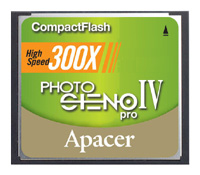 Apacer Photo Steno Pro IV CF 300X, отзывы