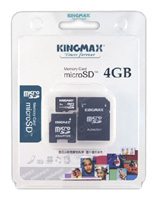 Kingmax micro SDHC Card Class 4 + 2 adapters, отзывы