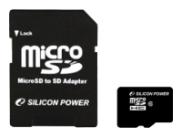 Silicon Power micro SDHC Card Class 10 + SD adapter, отзывы
