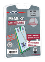 PNY Dimm DDR2 800MHz kit 2GB (2x1GB), отзывы