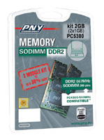 PNY Sodimm DDR2 667MHz kit 2GB (2x1GB), отзывы